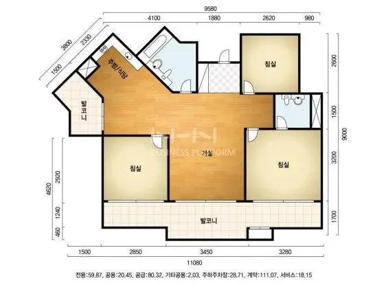 특이한 사다리꼴 공간? 불편한 구조를 장점으로 바꾸기 시공사진 19